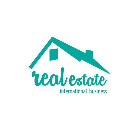Background White real estate logoのイラスト素材