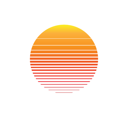 Abstract sunset lightのイラスト素材