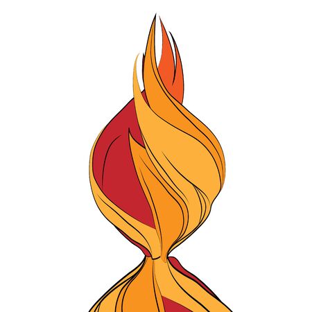 Fire flame elementのイラスト素材