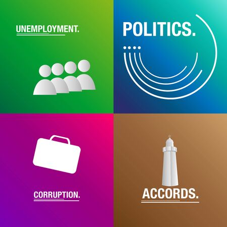 Politics background acerca corruption, law and politicsのイラスト素材
