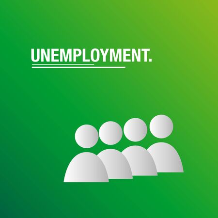 Unemployment background for businessのイラスト素材