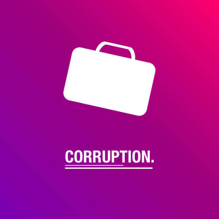 Corruption background for businessのイラスト素材