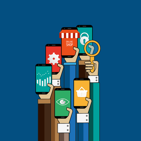 Modern concept for web banners, websites, infographicsのイラスト素材