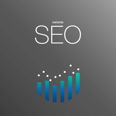 SEO estatistics background for businessのイラスト素材