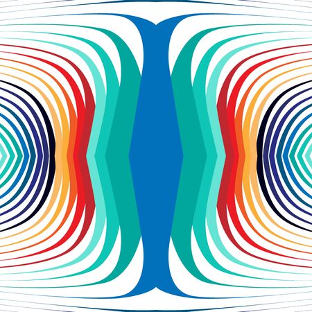 Colorful flat curved lines background for businessのイラスト素材