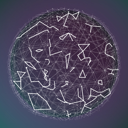 Star constellation vectorのイラスト素材