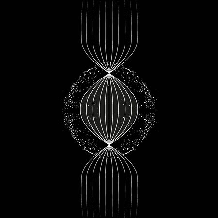 White core charging energy backgroundのイラスト素材
