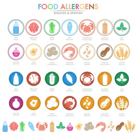 Digital Allergen alert for your businessのイラスト素材