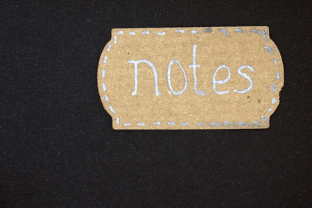 closeup of a notebook of a handmade black diary