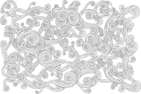 A hand-drawn swirly pattern/texture. Pattern is on it's own layer, is easily transferred and manipulated. のイラスト素材