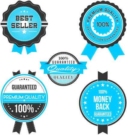 collection vintage retro label marketing and sales labelのイラスト素材