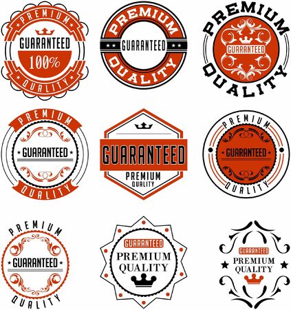 collection vintage retro label marketing and sales labelのイラスト素材