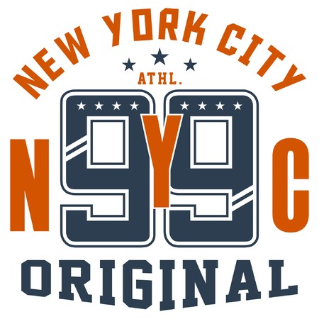 Graphic design new york nyc original for t-shirtsのイラスト素材