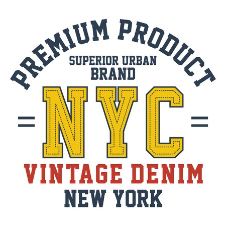 Graphic design premium product nyc for t-shirtsのイラスト素材