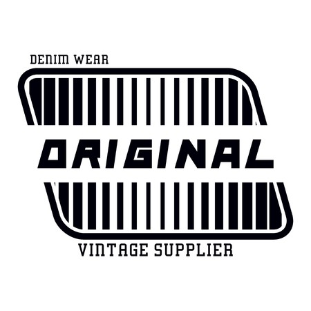 Graphic denim wear original for shirt and printのイラスト素材