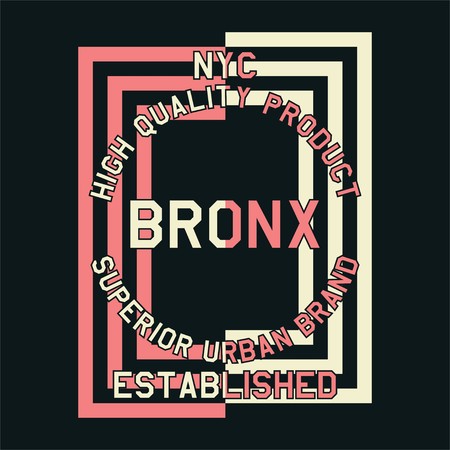 graphic nyc quality product bronx for shirt and printのイラスト素材