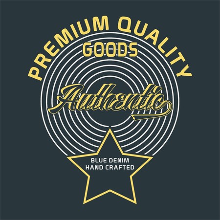 graphic design alphabet, numbers and typography for shirt and printのイラスト素材