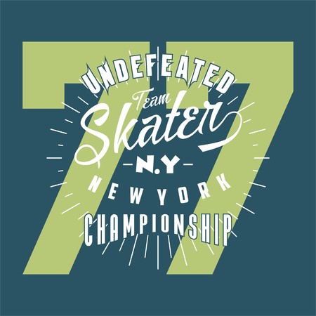 Graphic design alphabet, numbers and typography for shirt and printのイラスト素材