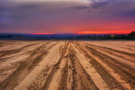 Drama evening skyの写真素材