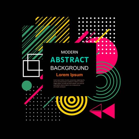 Abstract circle with badge geometric pattern design and background. Use for modern design, cover, decorated, flyer and  template.のイラスト素材