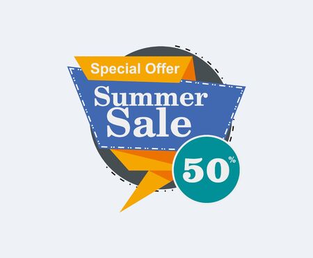 Collection of Sale Discount Styled Banners, Labels, Tags, Emblems. Popup Flat design.のイラスト素材