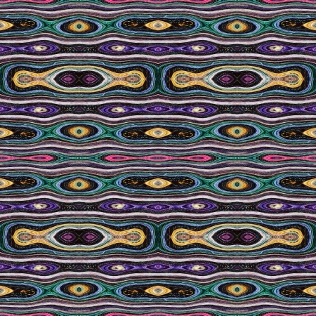 Abstract symmetric seamless ornamental pattern, Carpet floor or textile designの写真素材