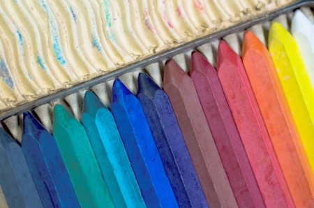 Colorful pastels crayon