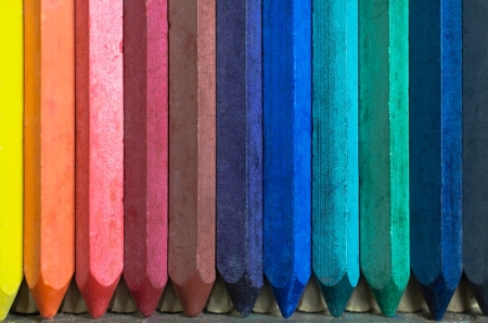 Colorful pastels crayonの写真素材