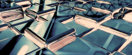 Cube background. 3d illustration, 3d rendering.の写真素材