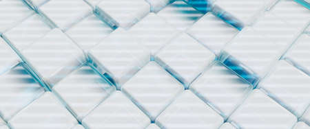 Cube background. 3d illustration, 3d rendering.の写真素材