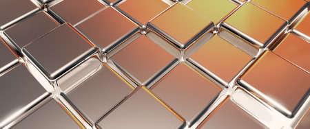 Cube background. 3d illustration, 3d rendering.