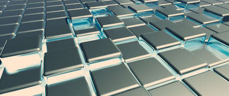Cube background. 3d illustration, 3d rendering.の写真素材