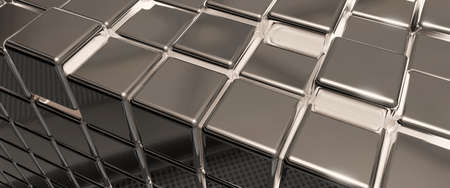 Cube background. 3d illustration, 3d rendering.