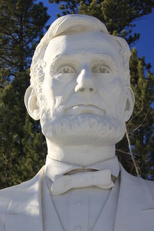Abraham Lincoln at Black Hills president park, South Dakotaのeditorial素材