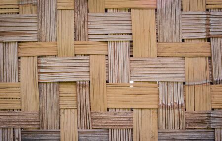 Pattern and design of Thai style bamboo handcraft