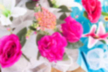 blurred of flowersの写真素材