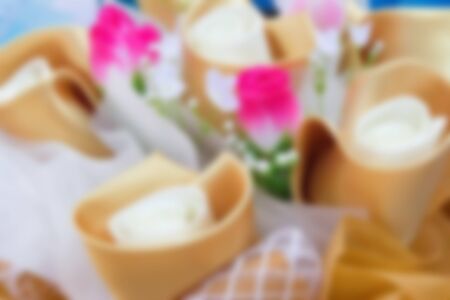 blurred of flowersの写真素材