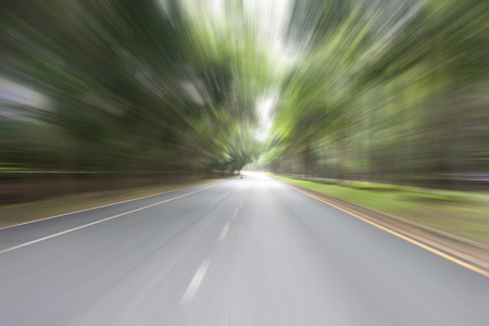Zoom burr road for background high speed motion.の写真素材