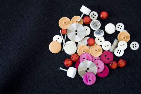 amount of buttons and other stuffの写真素材