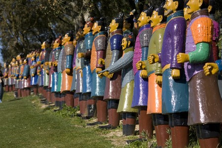 Foto de one chinese army represented by clay statues - Imagen libre de derechos