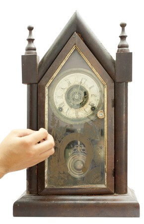 One very old and hand made German cuckoo clockの写真素材