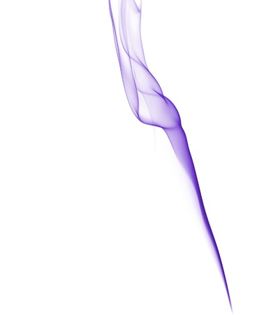 A colorful and abstract smoke, isolated in white backgroundの写真素材