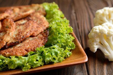 Cauliflower pancakes