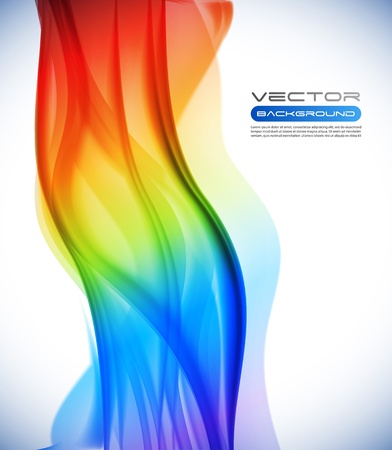Vector colorful wave abstract backgroundのイラスト素材