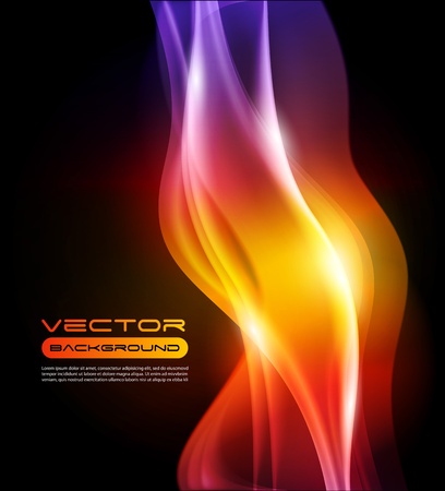 Abstract Vector Background flame - gradient meshのイラスト素材