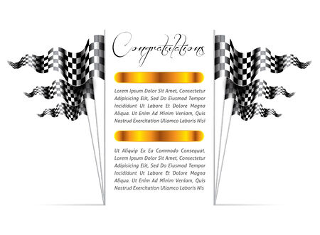 checkered flags abstract background - vectorのイラスト素材