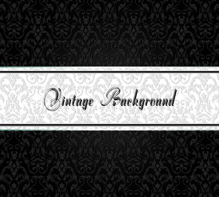 Elegant vintage card. Design background with ornate vintage pattern. Vector illustrationのイラスト素材