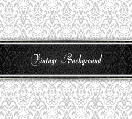 Elegant vintage card. Design background with ornate vintage pattern. Vector illustrationのイラスト素材