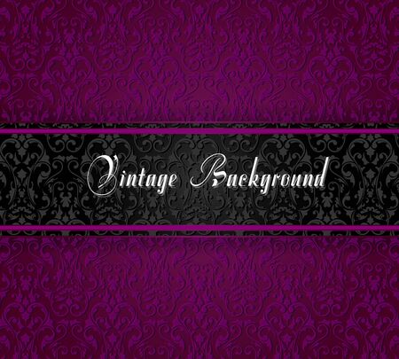 Elegant vintage card. Design background with ornate vintage pattern. Vector illustrationのイラスト素材
