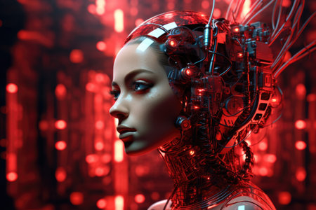 Representation of artificial intelligence.の素材